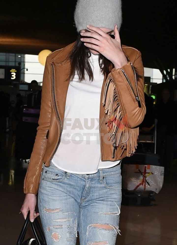Kendall Jenner Fringe Leather Jacket Kendall Jenner Fringe Leather Jacket